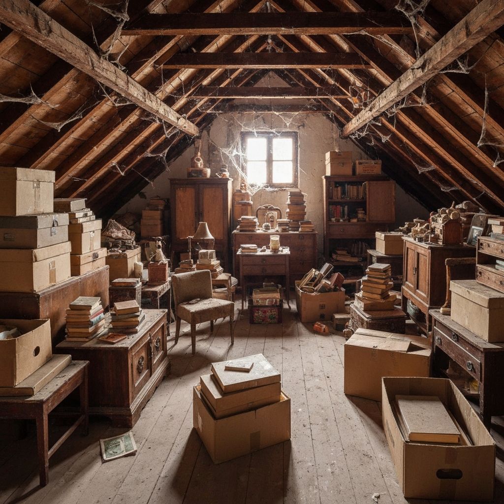 Dachbodenräumung vorher
